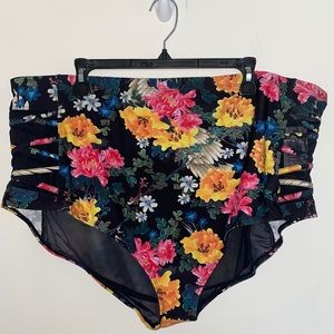 Floral Lattice Swim Bottom
